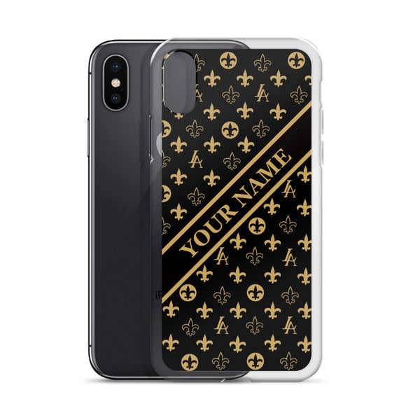 Custom made name New Orleans Saints Louisiana Elegance "Louis" iPhone Case